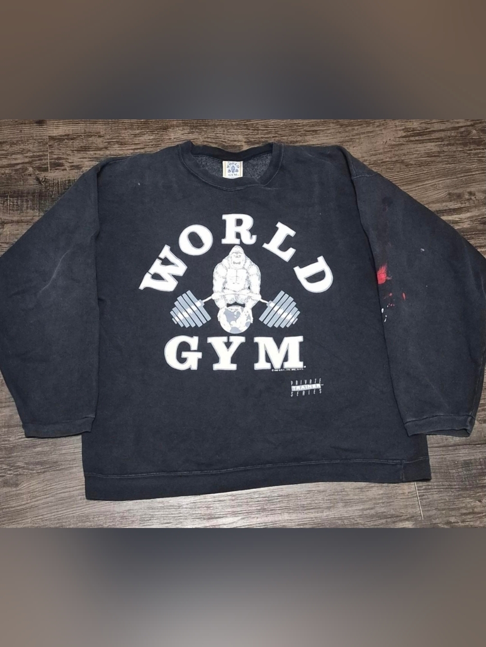 Men's Black Graphic Pullover Sweatshirt